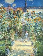 Claude Monet Artist s Garden at Vetheuil Sweden oil painting reproduction